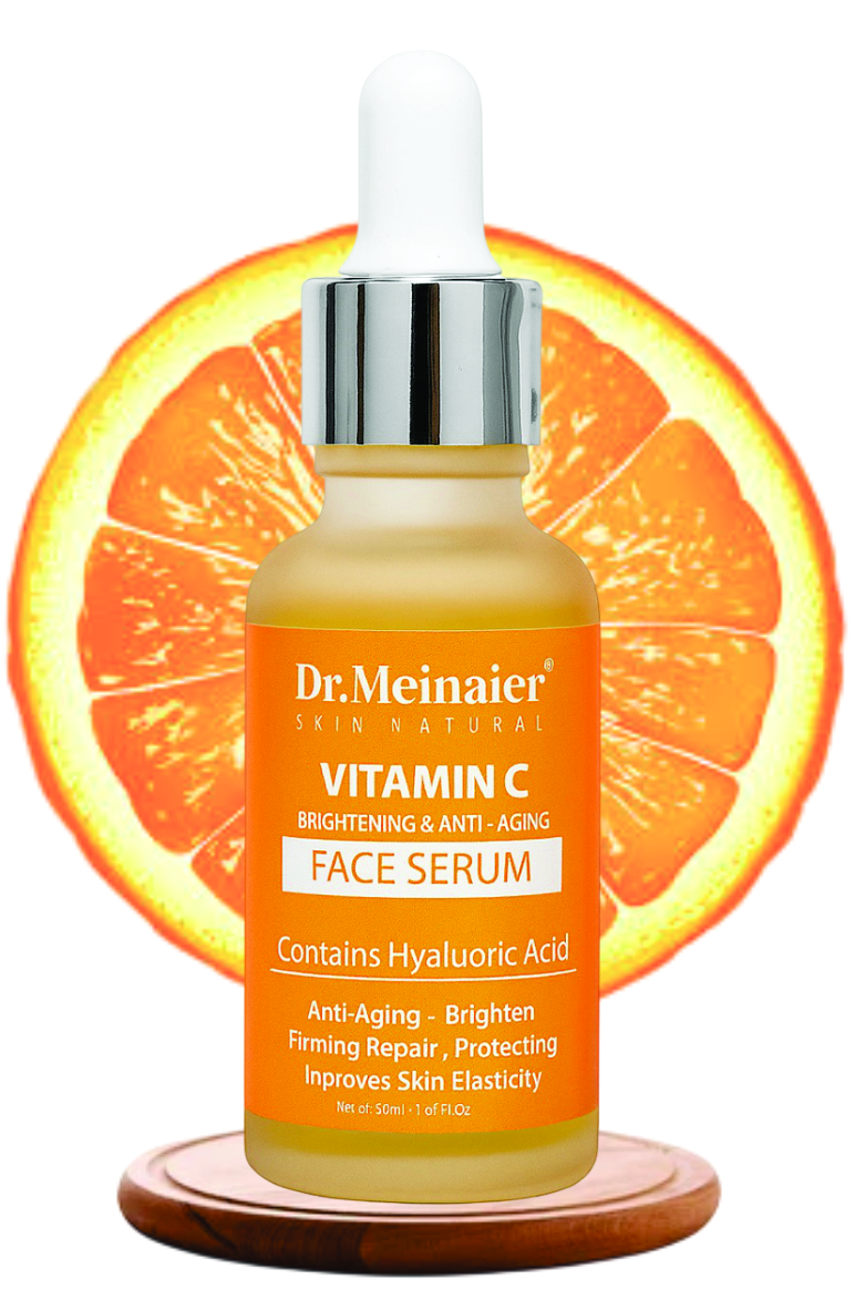 DR MEINAIER VITAMIN C FACE SERUM BRIGHTENING & ANTI-AGING FIRMING REPAIR,PROTECTING INPROVES SKIN ELASTICITY HYALUORIC ACID 30 ML