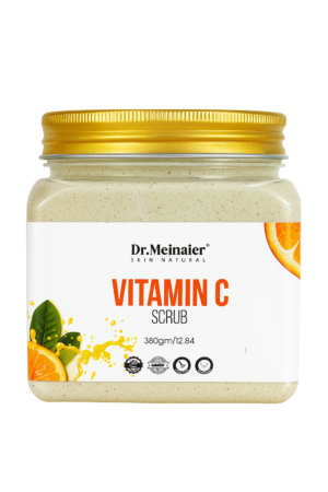 Dr.Meinaier Vitamin C Face & Body Scrub 380GM | Brightening & Exfoliating Scrub for Smooth, Radiant Skin | Removes Dead Skin & Impurities | Unisex | Suitable for All Skin Types