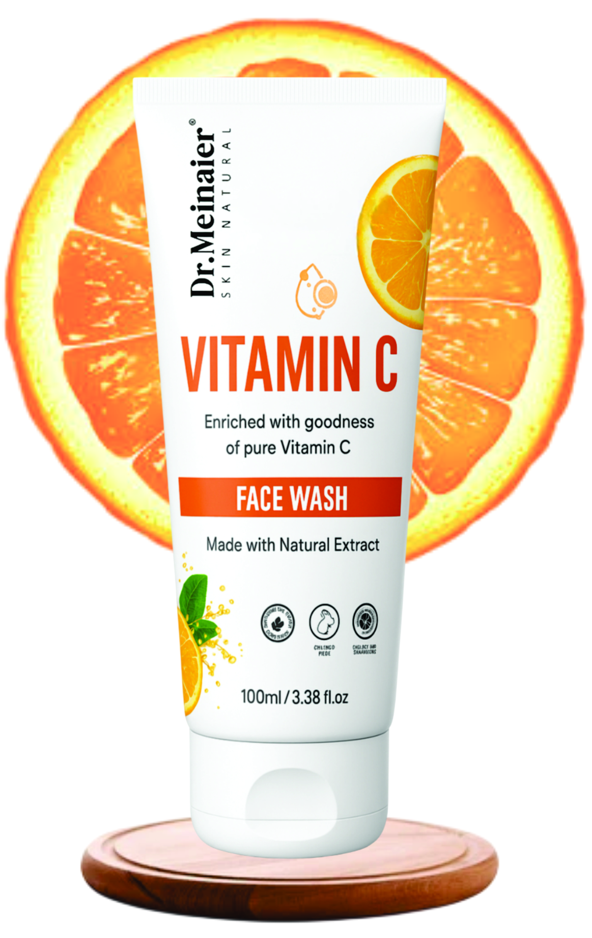 Dr. Meinaier Vitamin C Face Wash for Glowing Skin – Vitamin C Face Wash For Brighter and Glowing Skin – Daily Cleanser Suitable For all Skin Types, 100g